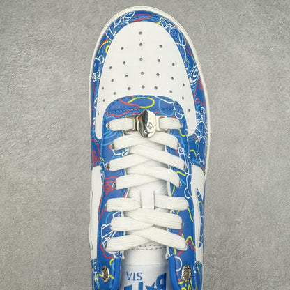 Bape STA Low Medicom Toy Bearbrick Camo Blue