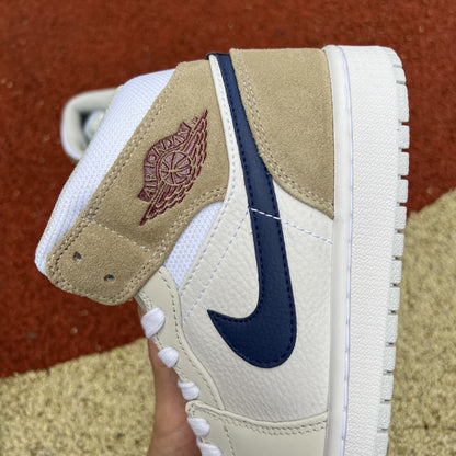 AJ1 MID Tan Suede