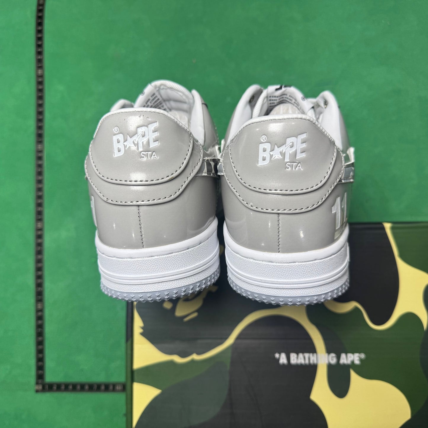 Bape STA Low Grey and White