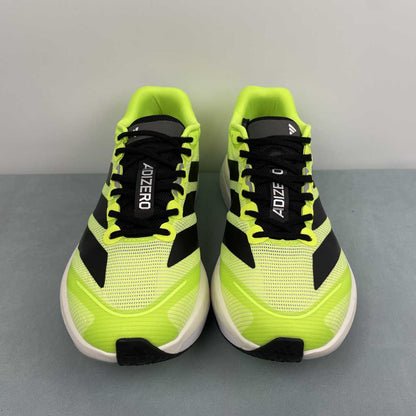 Adizero Boston 13 Black Fluorescente Green