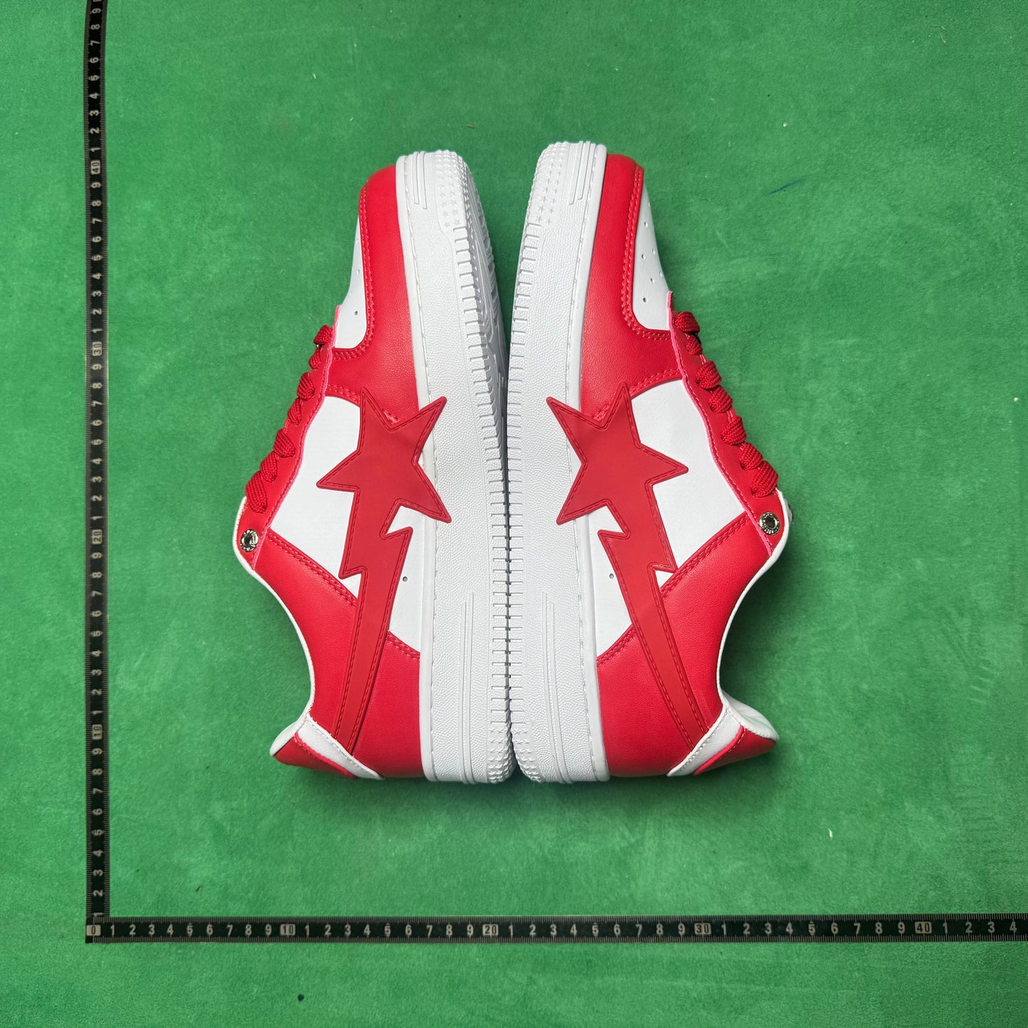 Bape STA Low Red and White