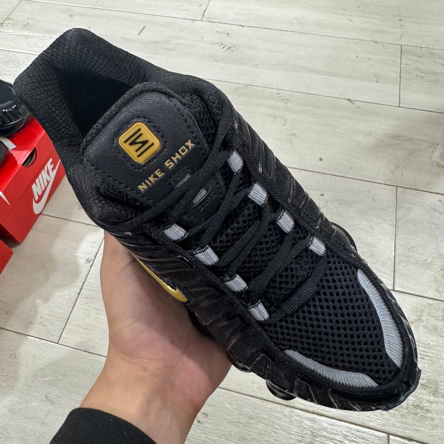 Aware Shox Black and Gold