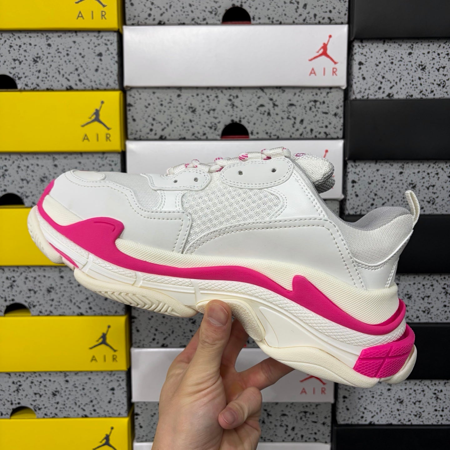 BLG Triple S White/Pink