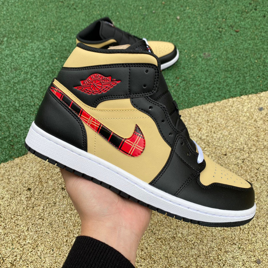 AJ1 MID Tartan Swoosh