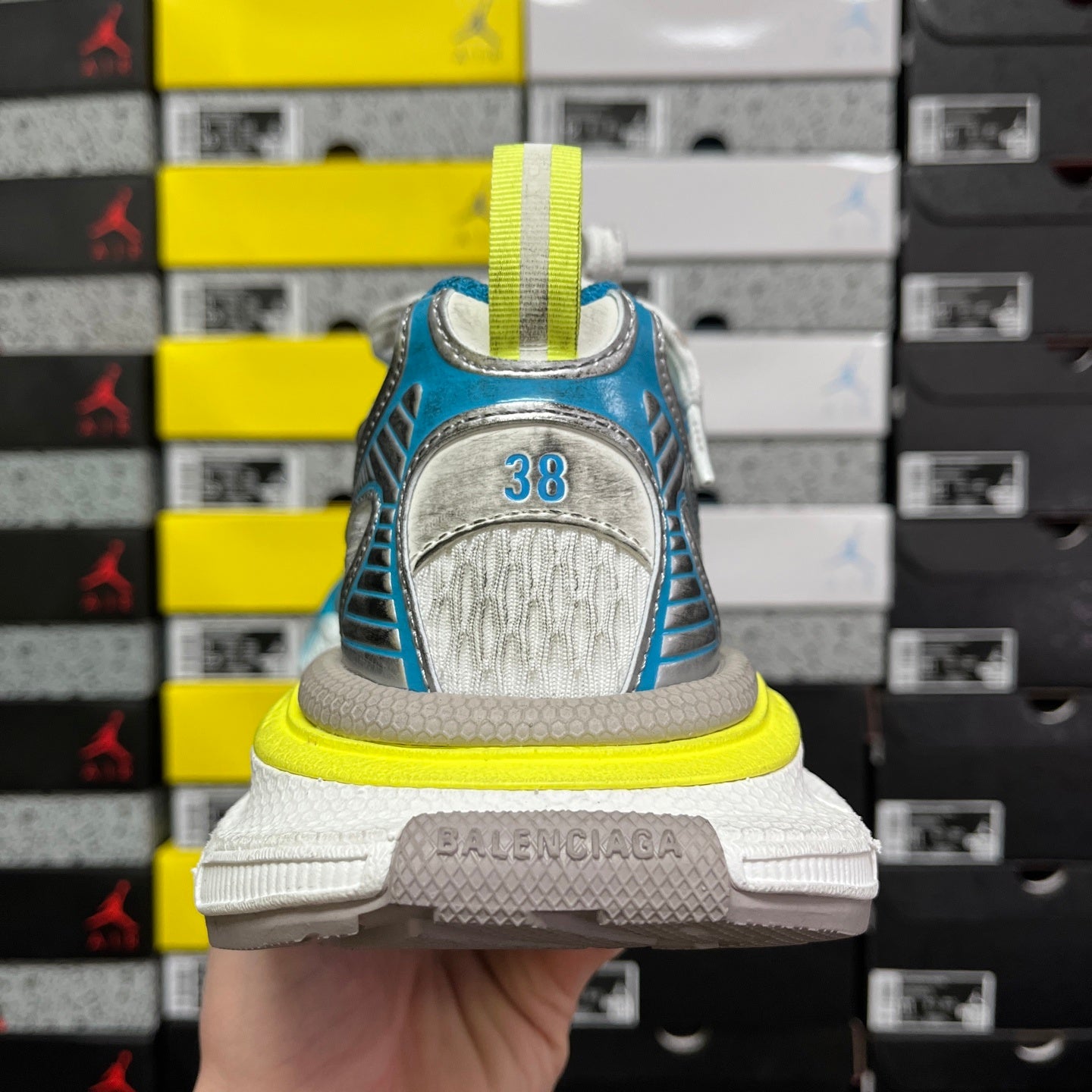BLG 3XL White/Blue/Yellow