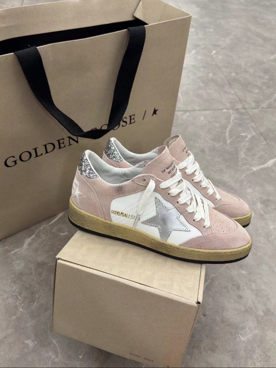 GDGS Ballstar Pink Velut Silver Star