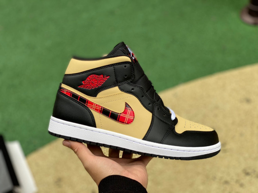 AJ1 MID Tartan Swoosh