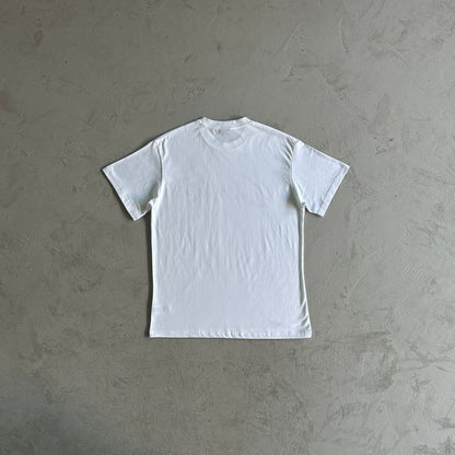C Star red and white Tee White