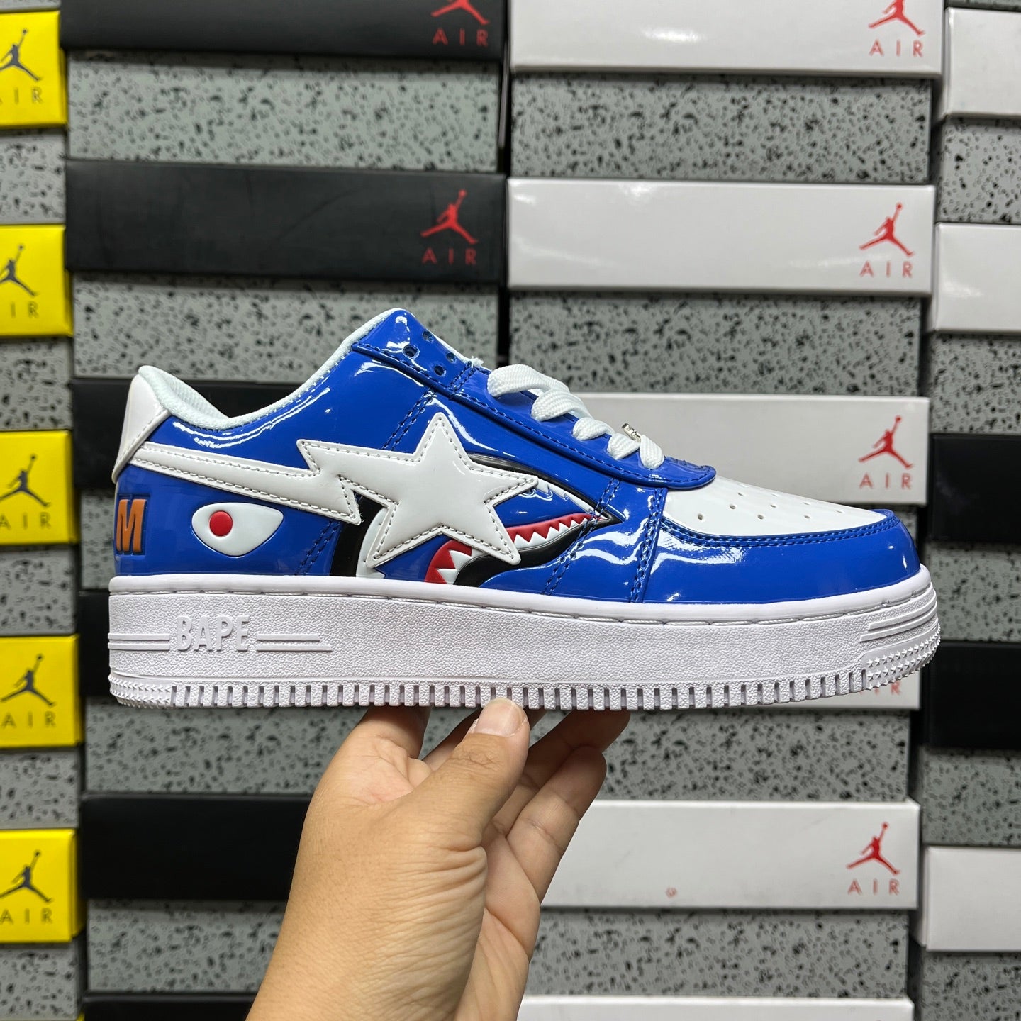 Bape STA Low Shark Blue
