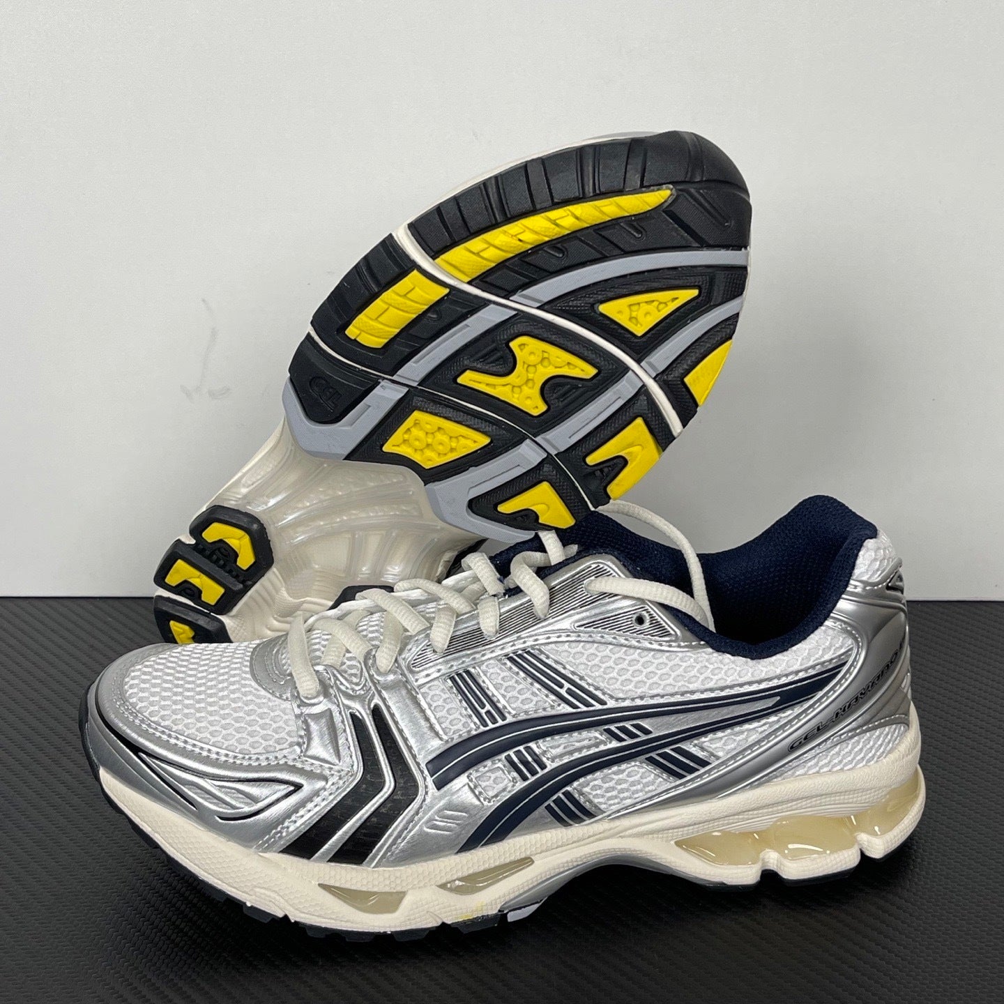 Kayano 14 Silver / Navy / Cream