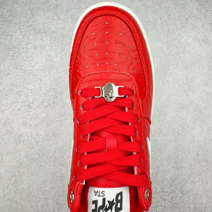 Bape STA Low #3 Line Camo Red