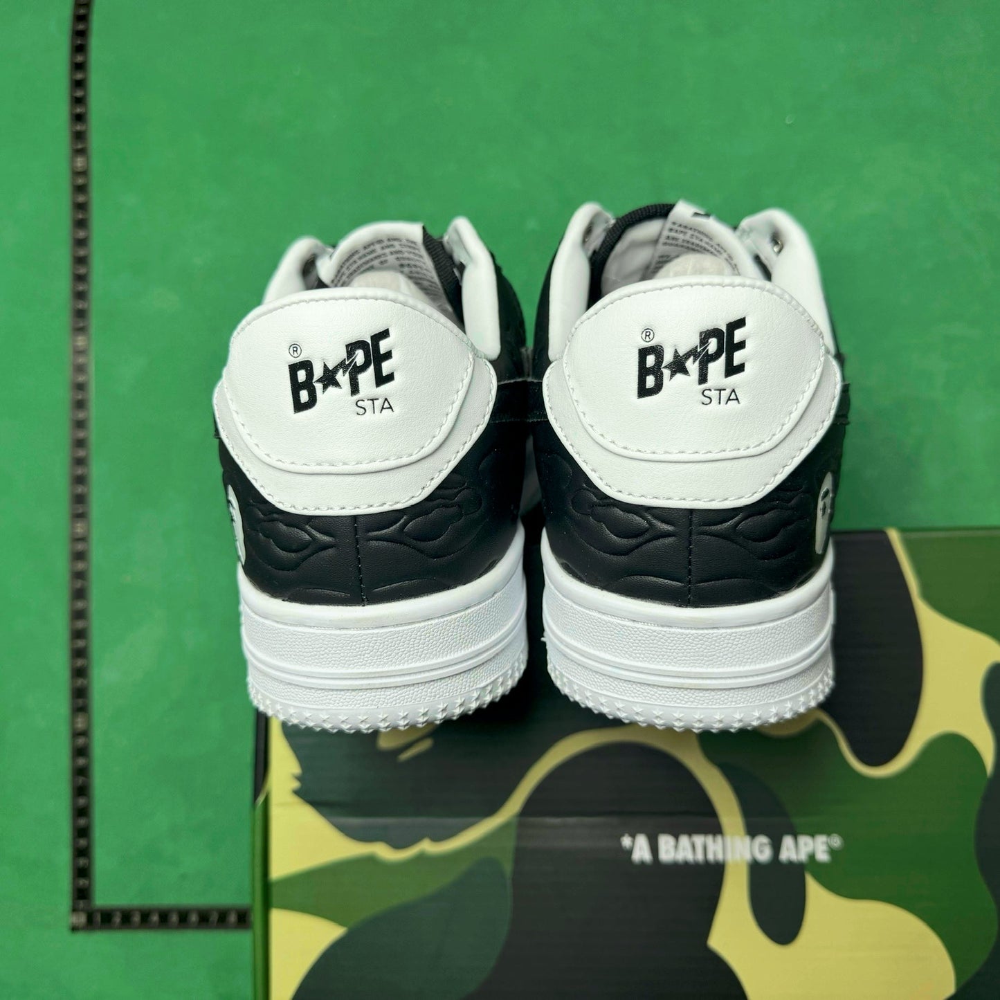 Bape STA Low Black and White