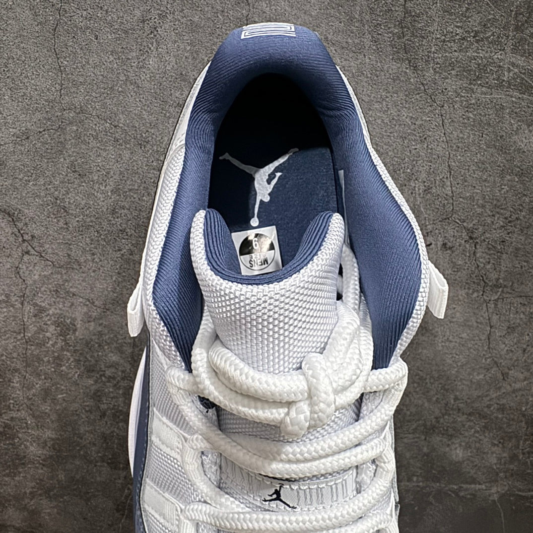 AJ11 Low Blue and White