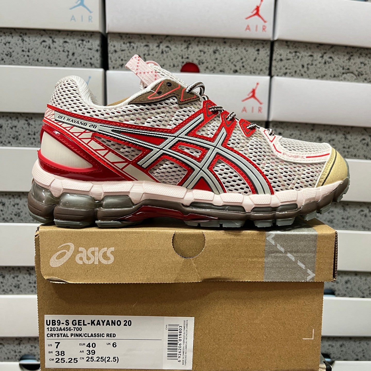 Gel-Kayano 20 Crystal Pink/Classic Red