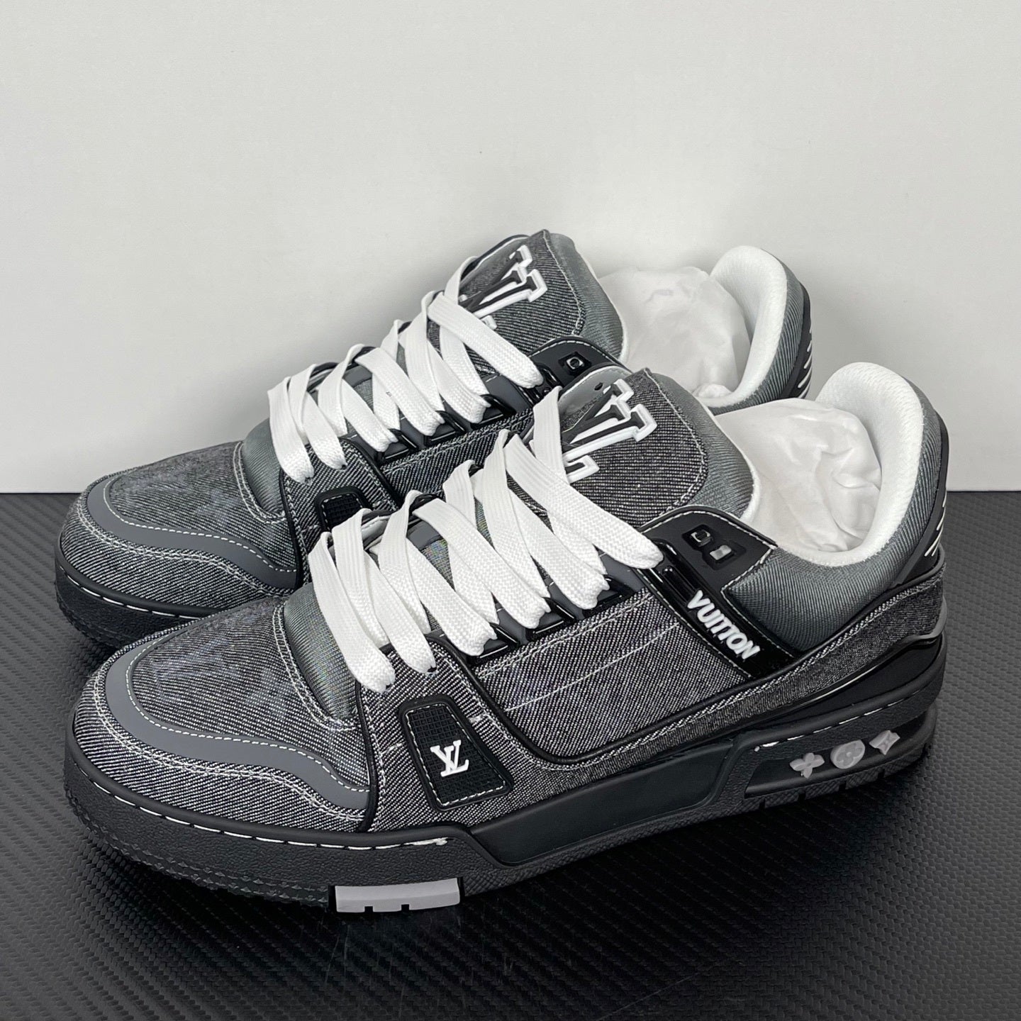 Trainer Grey Demin