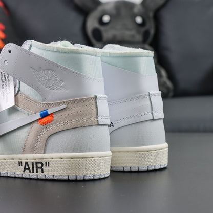 AJ1 High x Of-W White