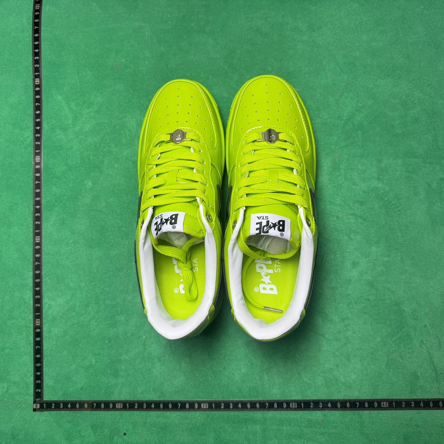 Bape STA Low Verde Fluorescente