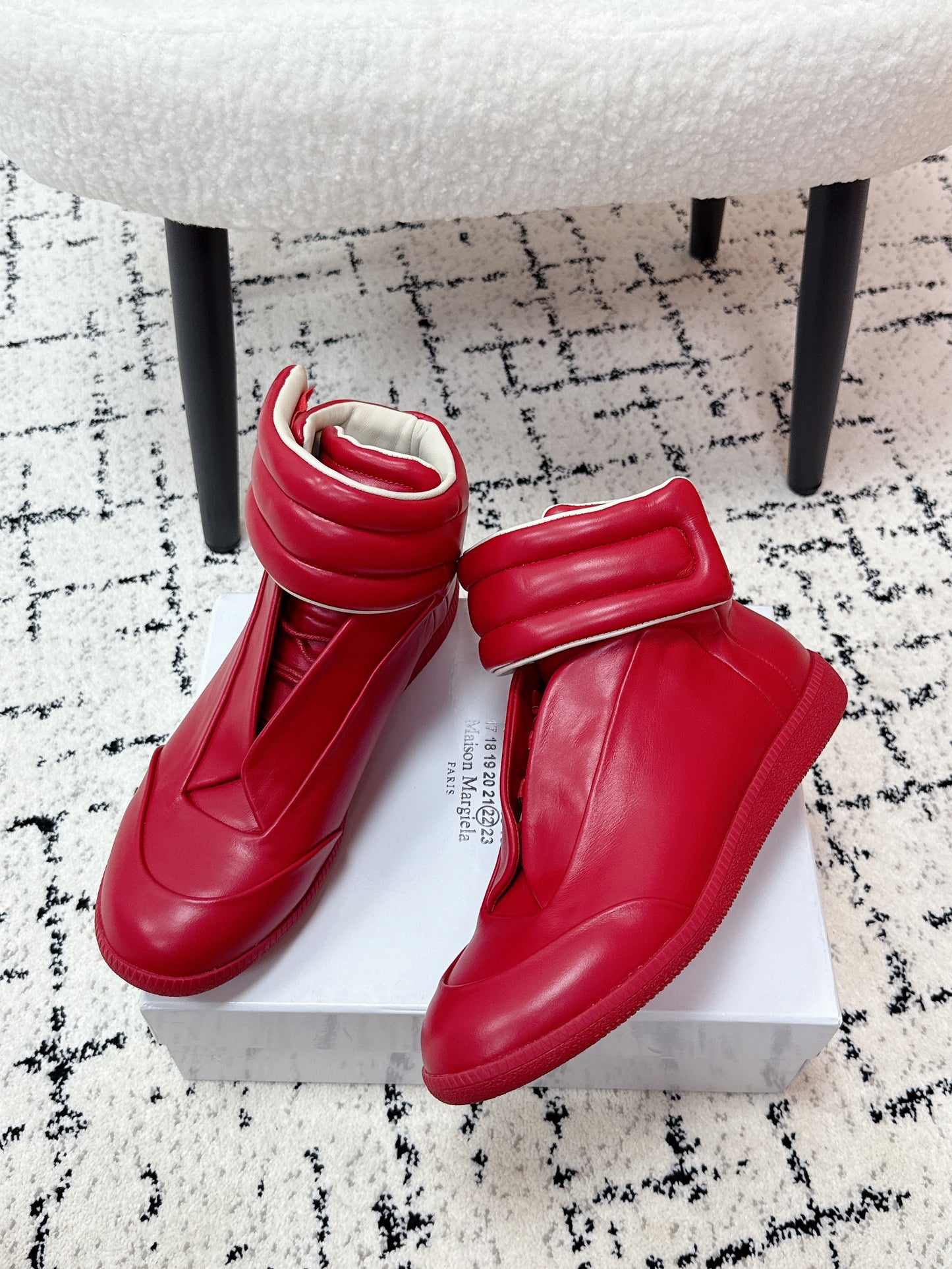 Maison High Red Lether