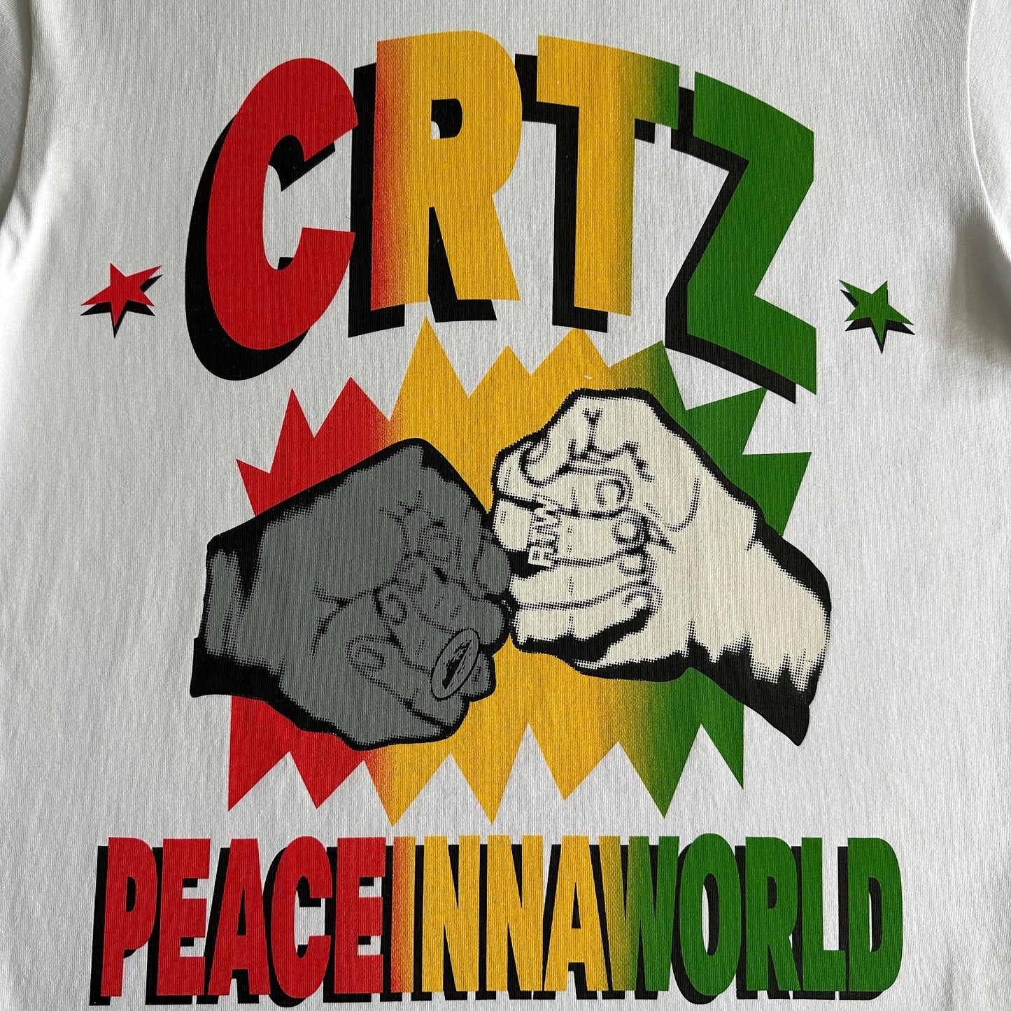 peaceinnaworld tee-White
