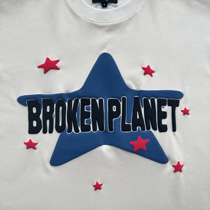 BPM star T-shirt- vanilla white