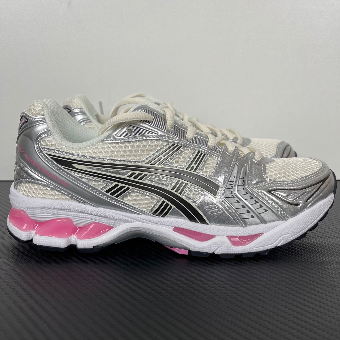 Kayano 14 White / Silver / Pink