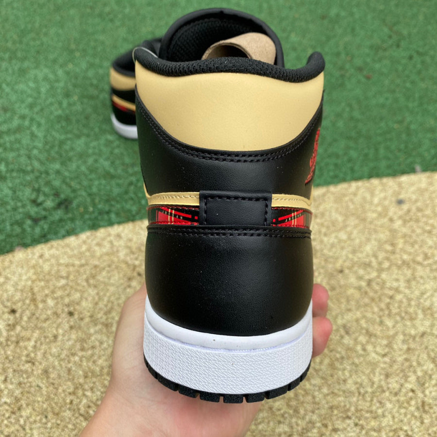 AJ1 MID Tartan Swoosh