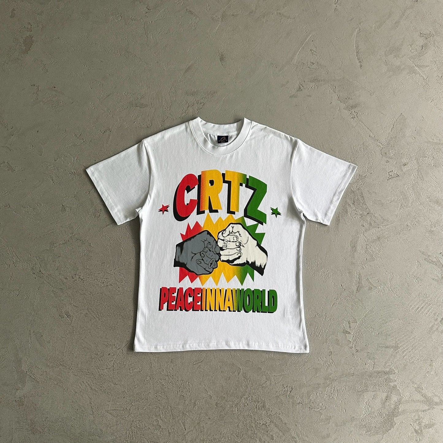 peaceinnaworld tee-White