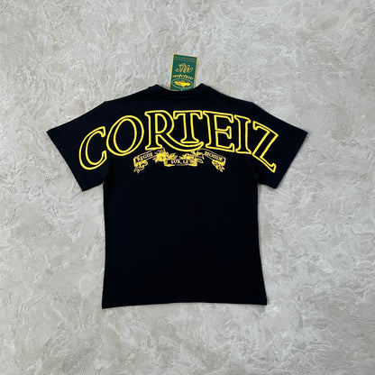Royale heavyweight tee-Black and yellow