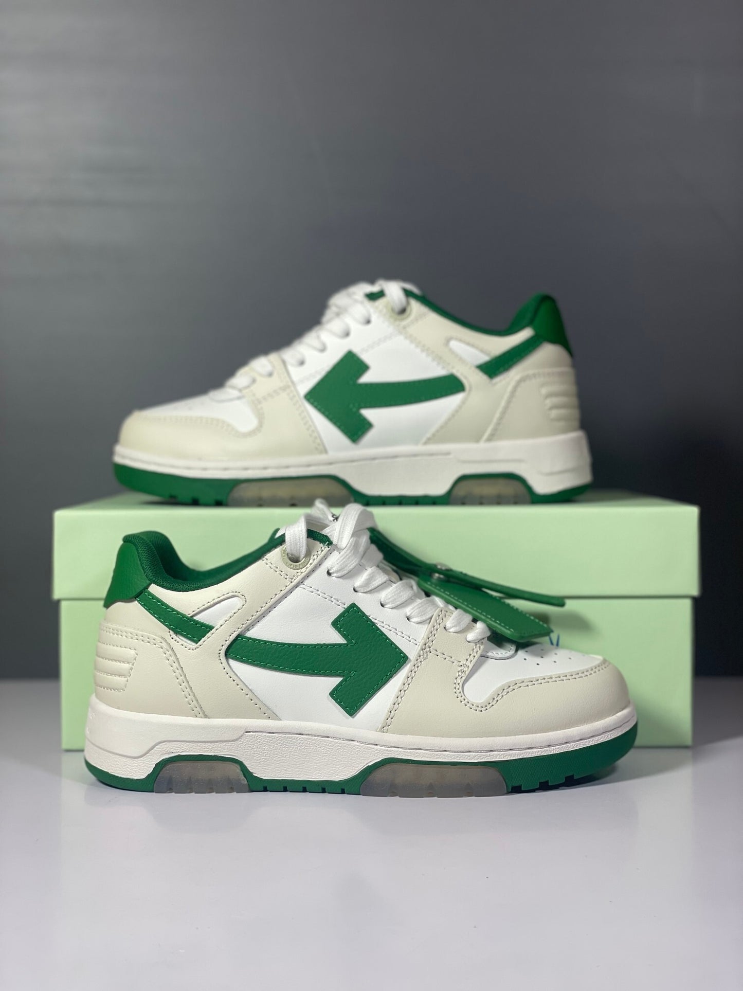 Out Of Office Green White Cream