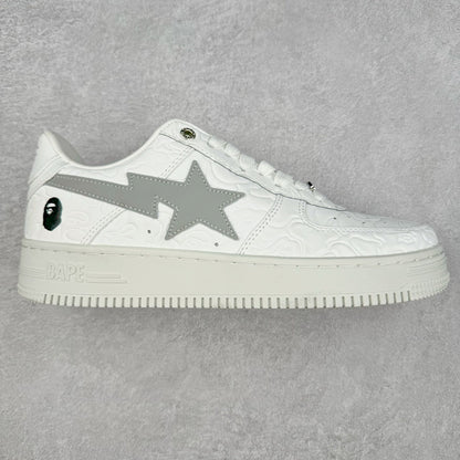Bape STA Low White Grey