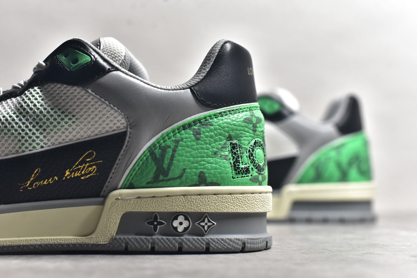 Trainer Gray and Green
