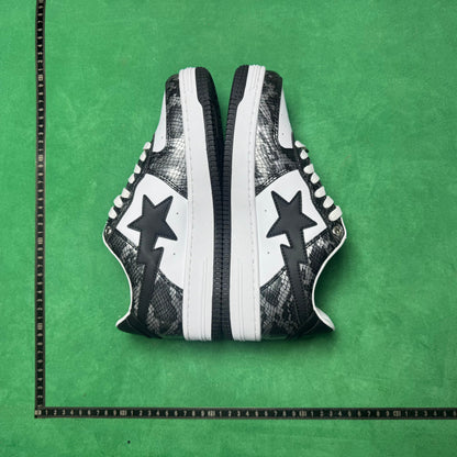 Bape STA Low Black Snakeskin