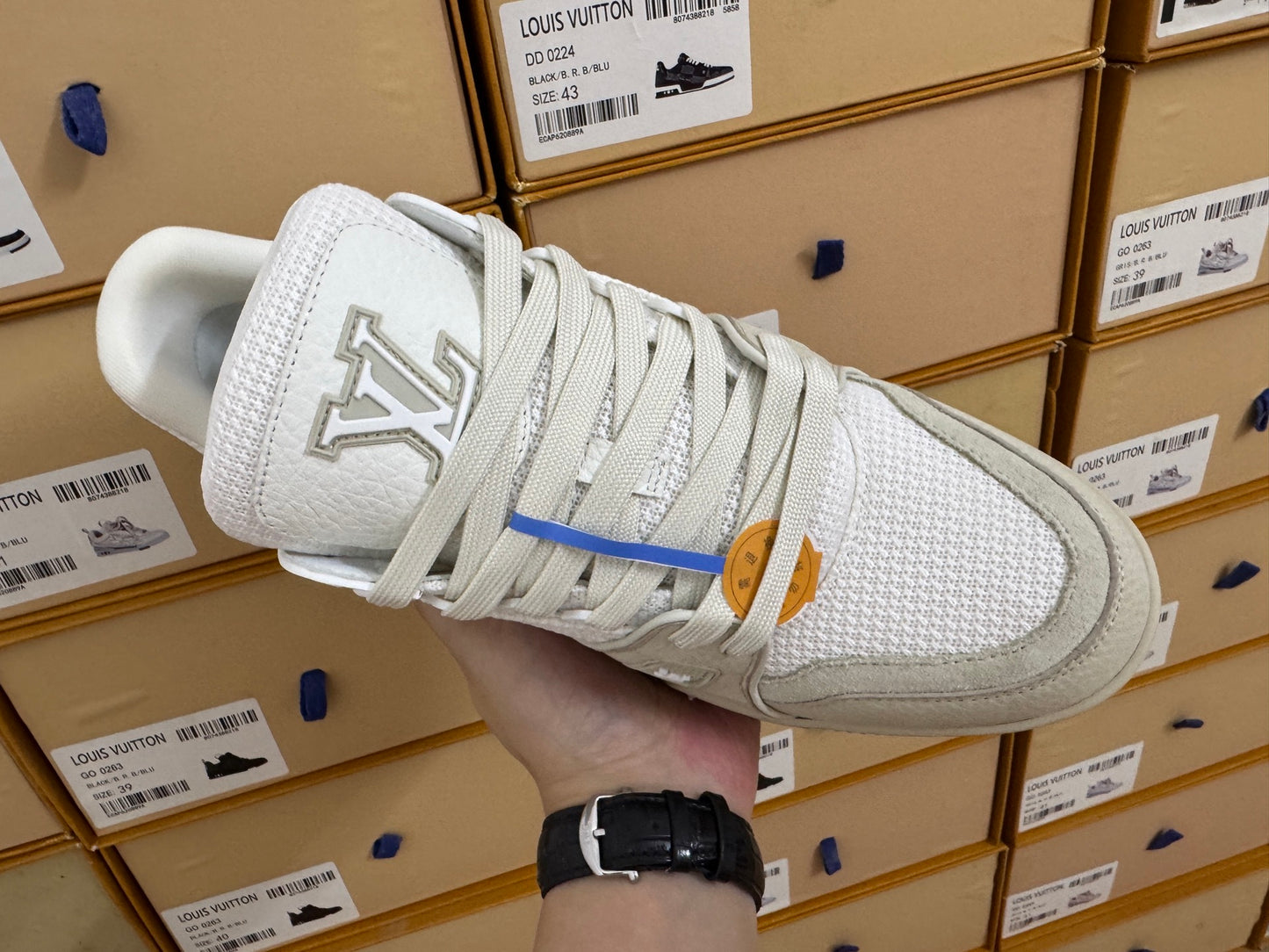 Trainer Beige and White