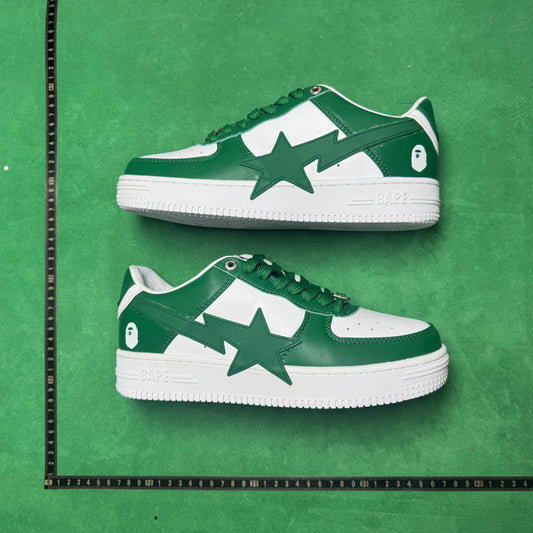 Bape STA Low Green and White