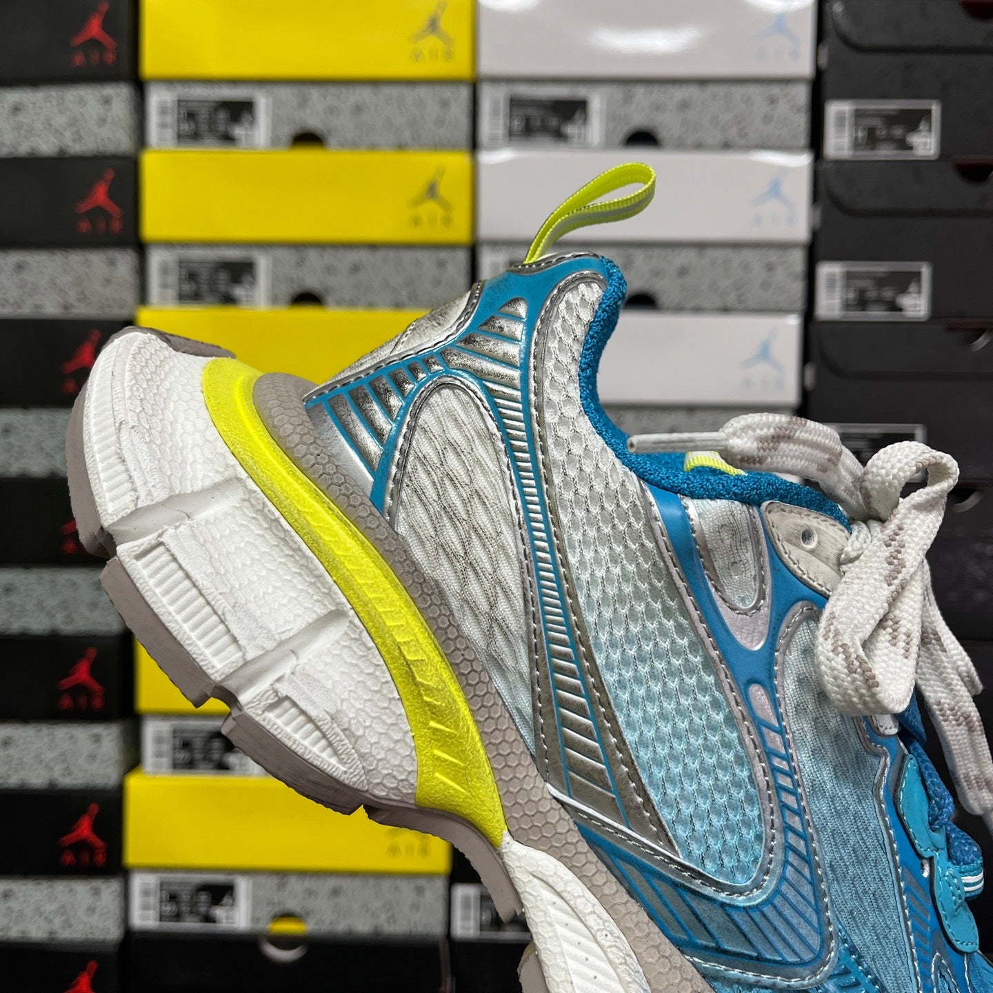 BLG 3XL White/Blue/Yellow