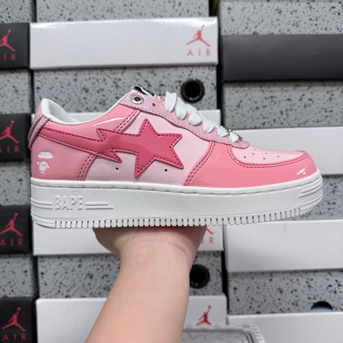 Bape STA Low Color Camo Combo Pink