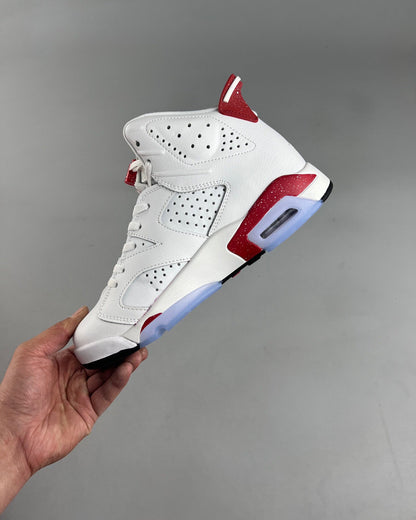 AJ6 Retro White and Red
