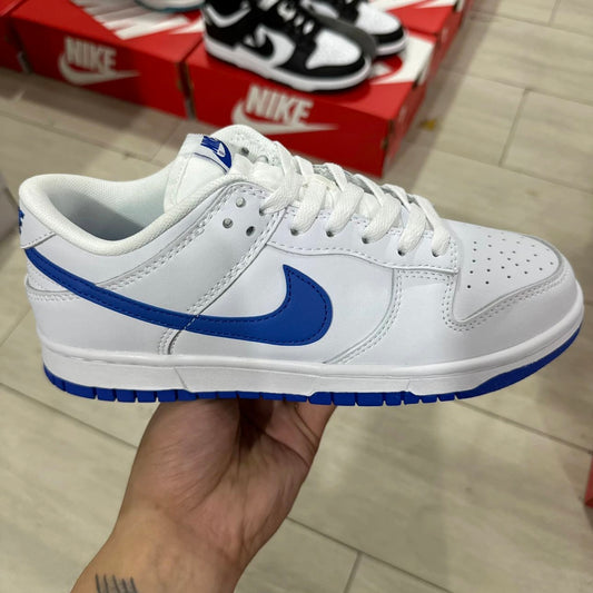 Dunk White and Blue