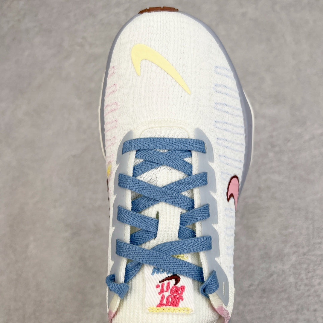 ZoomX Invincible Run Flyknit 3 Blue Whisper Soft Pink