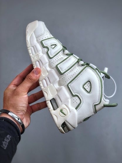 Uptempo Pure White Green