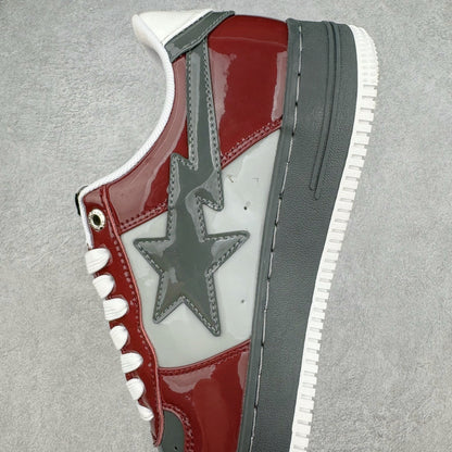 Bape STA Low Burgundy/Grey