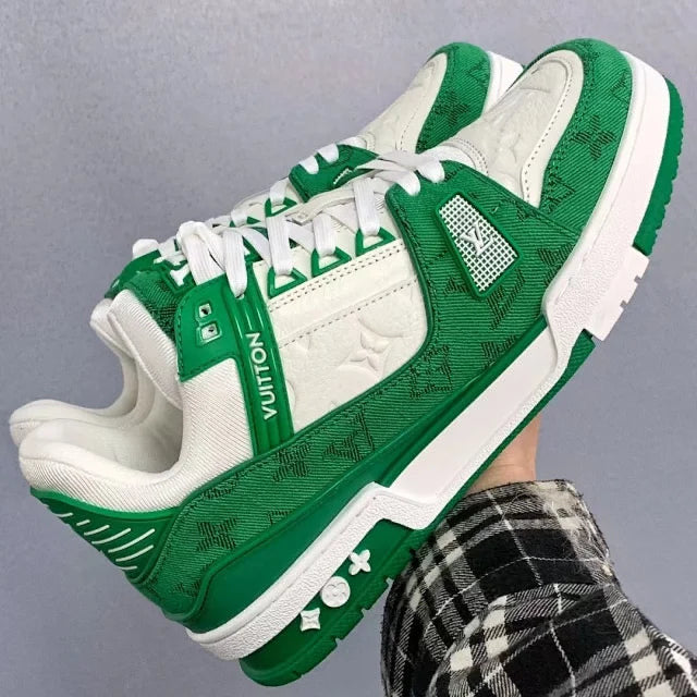 Trainer Green and White
