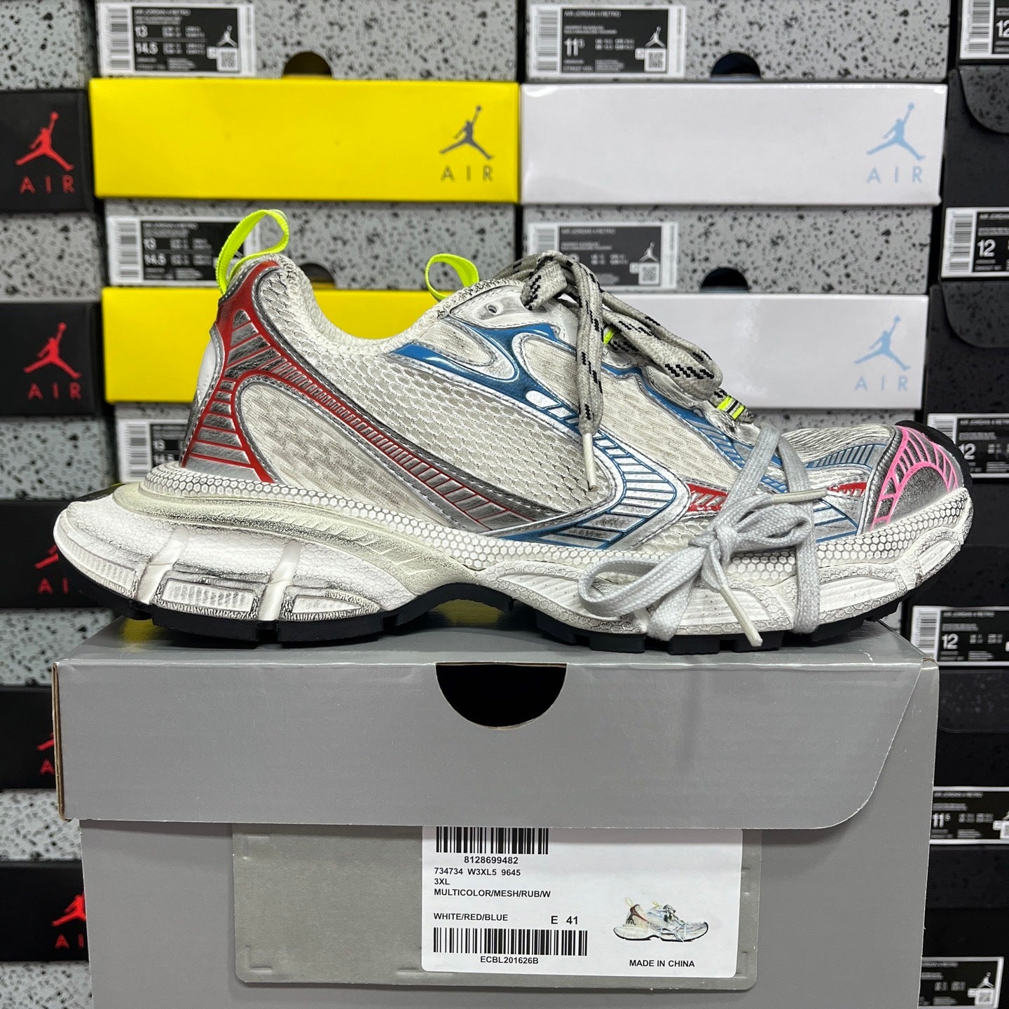 BLG 3XL White/Pink/Blue