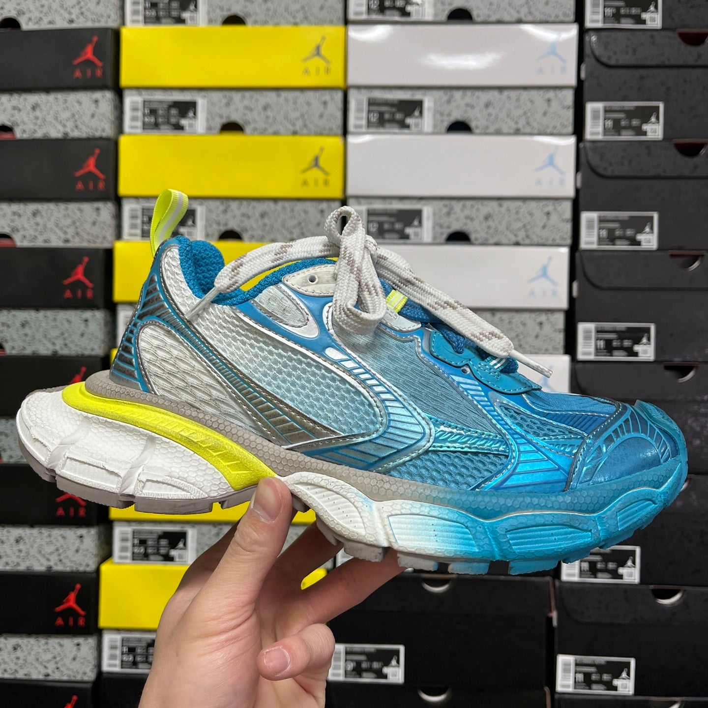 BLG 3XL White/Blue/Yellow