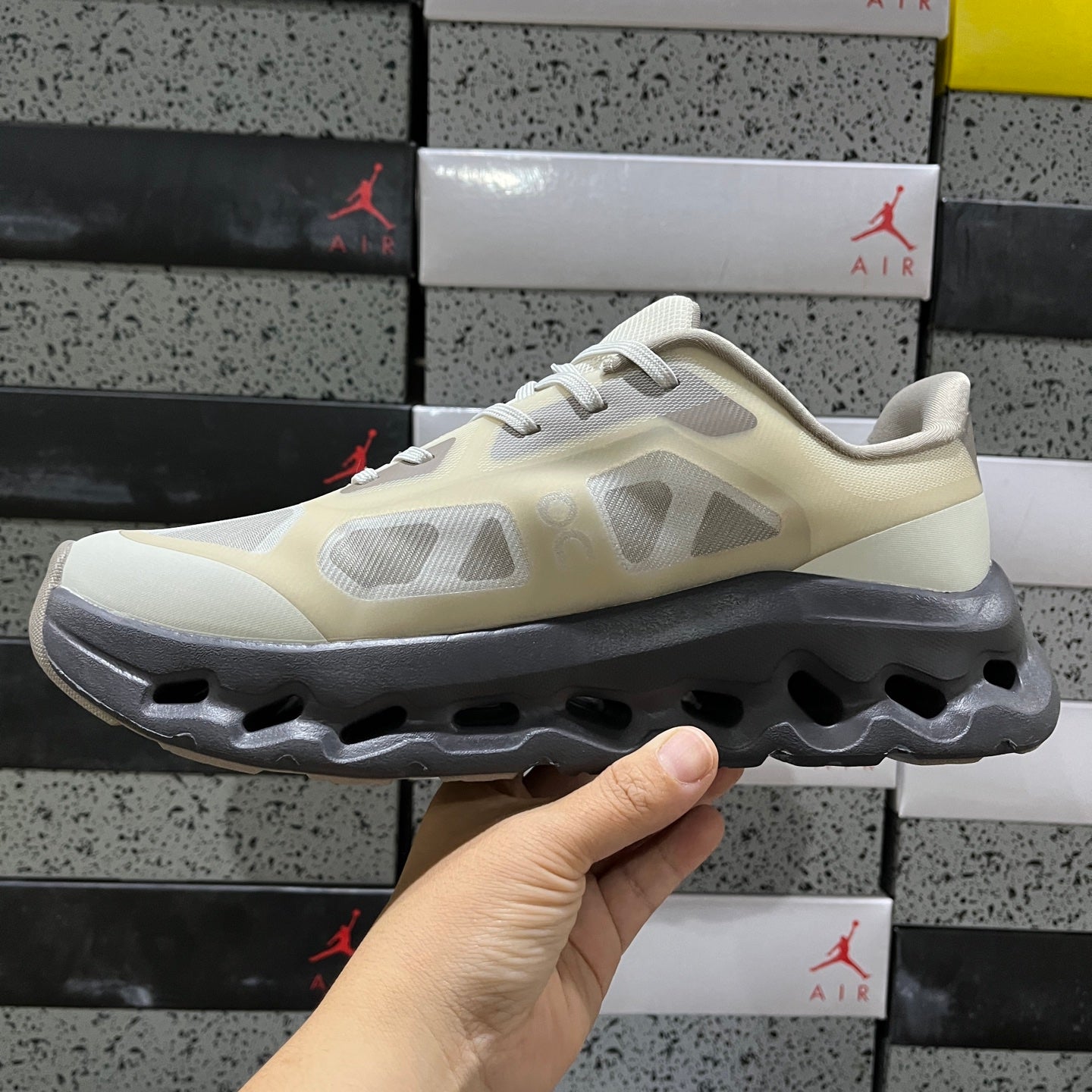On Running Cloudtilt Remix Beige Grey Black