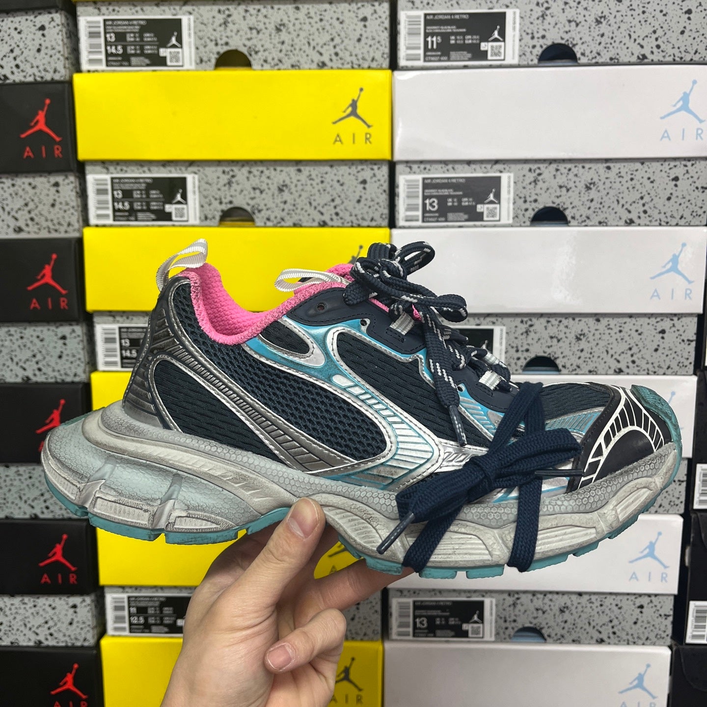 BLG 3XL Grey Mix Blue