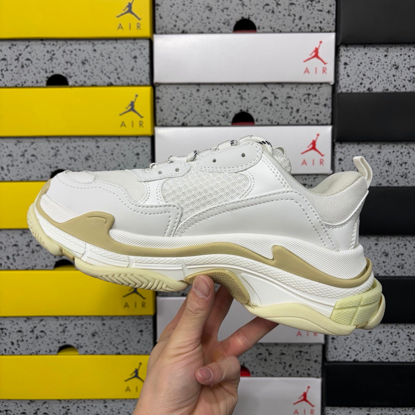 BLG Triple S White/Beige
