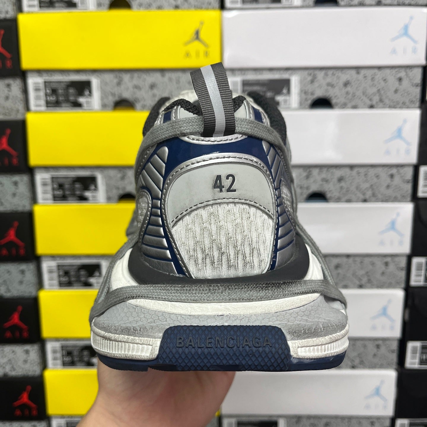 BLG 3XL White Grey Navy
