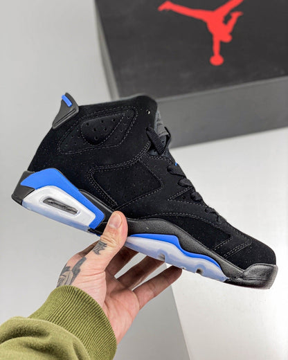 AJ6 Retro Black and Blue