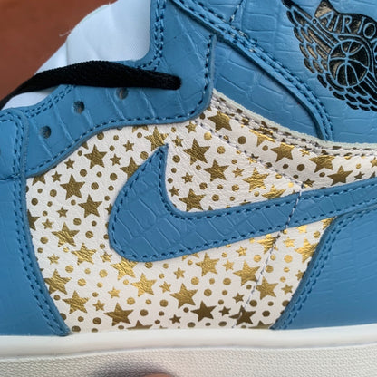 AJ1 High North Carolina Blue Star
